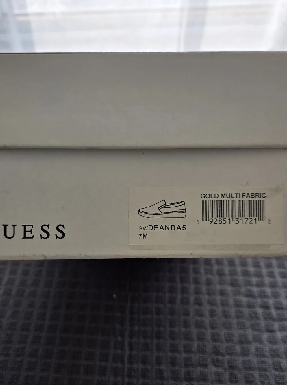 GUESS Womens Slip-On Sneakers in Metallic Rose Gold